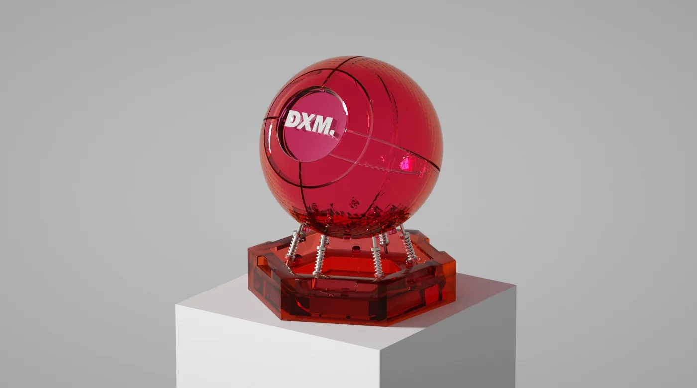 Cinema4D three-color mixed material ball