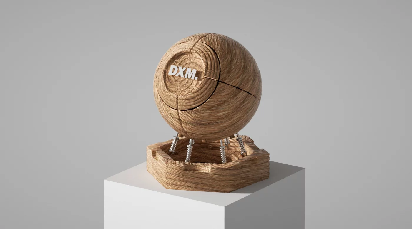 Cinema4D wooden ball
